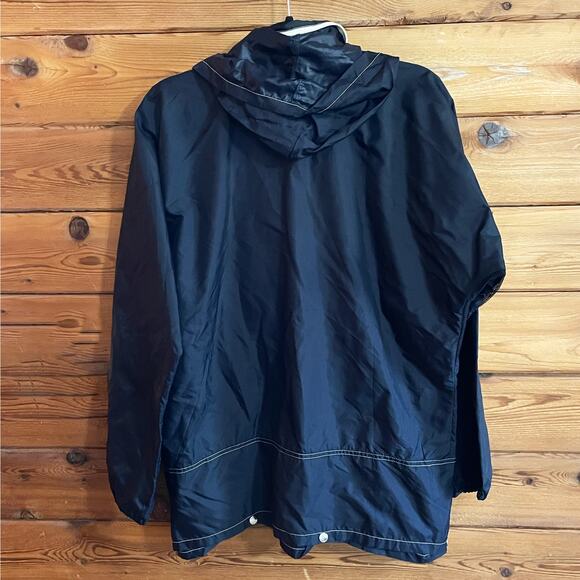 The Alligator Dark Blue Rain Jacket coat size Medium - Picture 3 of 8